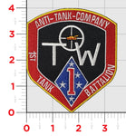 Officially Licensed 1st Tank Bn TOW Company Patch