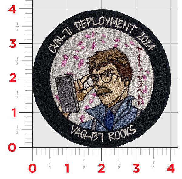 Official VAQ-137 Rooks 2024 CVN-71 Cruise Patch