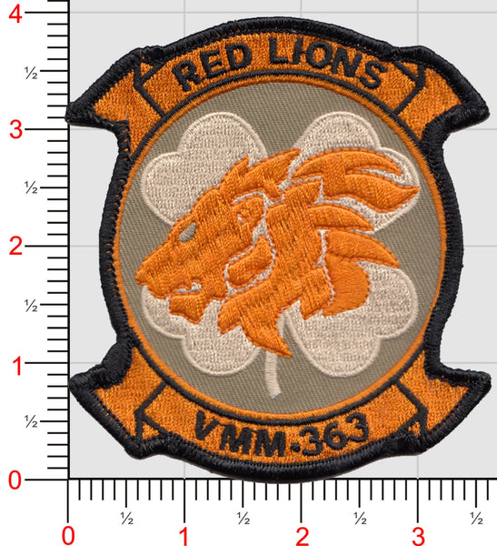 Officially Licensed USMC VMM-363 Red Lions Desert Patch