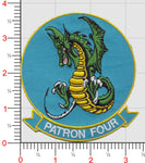 Officially Licensed US Navy VP-4 Skinny Dragons Patch