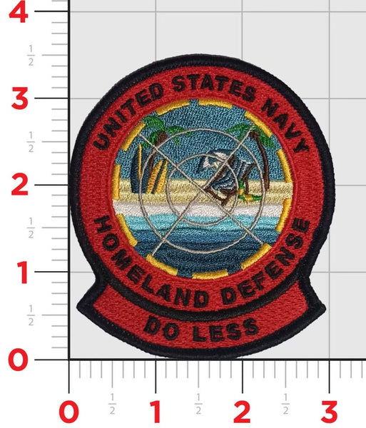 US Navy Homeland Defense Do Less Shoulder Patch