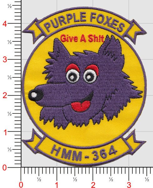 Officially Licensed HMM-364 Purple Foxes Patch