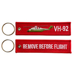 VH-92 Patriot REMOVE BEFORE FLIGHT Key Ring