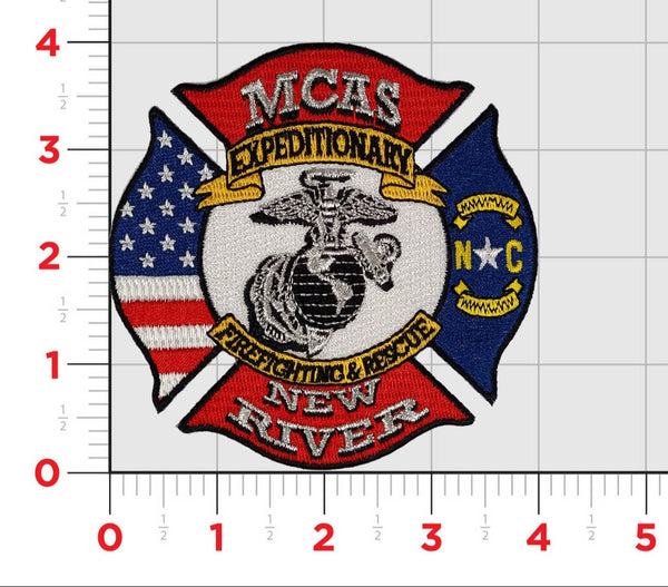 Officially Licensed USMC MCAS New River Expeditionary Firefighting & Rescue Patch