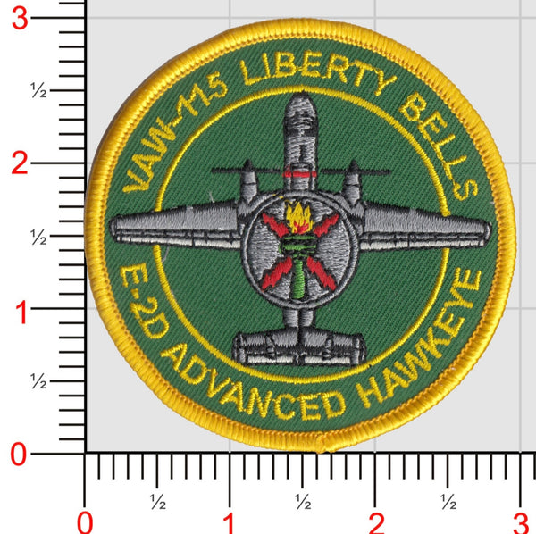 Official VAW-115 Liberty Bells E-2D Hawkeye Shoulder Patch