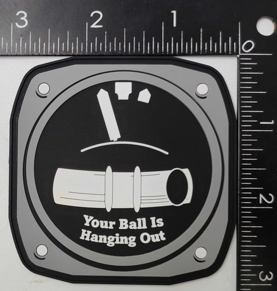 Your Ball is Hanging Out PVC Shoulder Patch