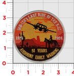 Official VAW-123 Screwtops Last Ride of the E-2C Shoulder Patch