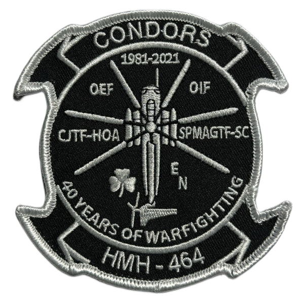 Official HMH-464 Condors 40th Anniversary Patch