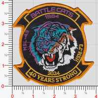 Official HSM-73 Battle Cats 40th Anniversary patch