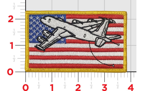 US Navy E-6B Mercury 707 US Flag Patch