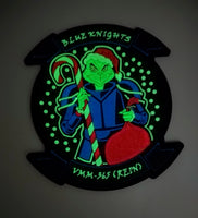 Official VMM-365 Blue Knights PVC glow Christmas patch