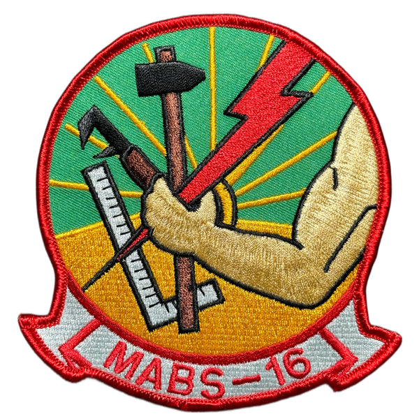 Officially Licensed USMC Air Base Squadrons MABS 16 Patch