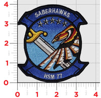 Officially Licensed HSM-77 Saberhawks Squadron Patch