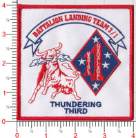 Officially Licensed USMC 3rd Bn 1st Marines- Thundering Third Patch