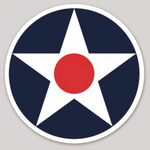 WWII Air Corps Roundel Sticker