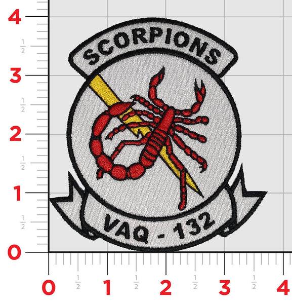 Officially Licensed VAQ-132 Scorpions Squadron Patch