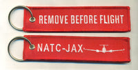 Official CBP NATC- JAX King Air 350 Remove Before Flight Key Ring