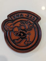 Officially Licensed USMC VMA-223 Leather Squadron Patch