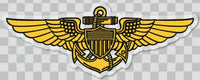 Navy/USMC Aviator Wings sticker