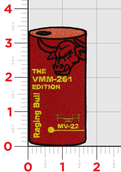 Official VMM-261  Raging Bulls Energy Drink Shoulder Patch