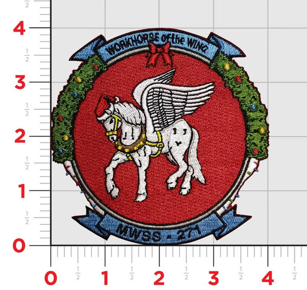 Official MWSS-271 Workhorse Christmas patch