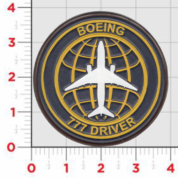 Boeing 777 Driver Leather Patches