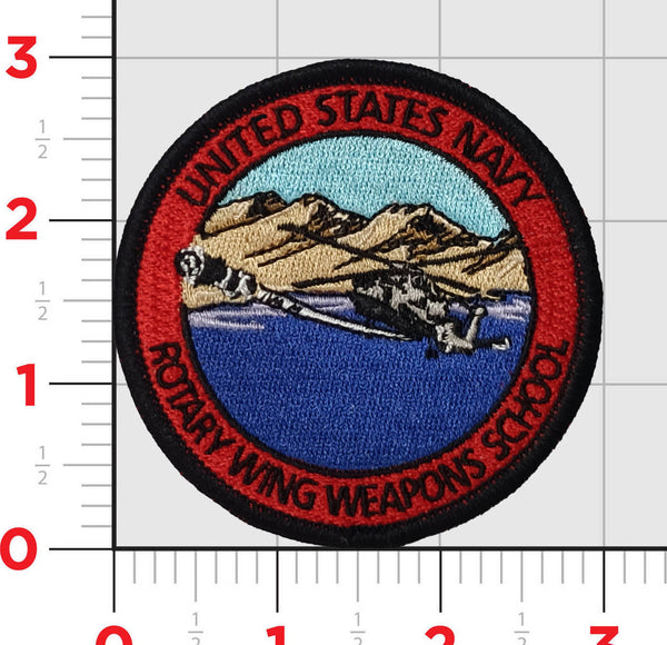 Officially Licensed US Navy Rotary Wing Weapons School Shoulder Patch