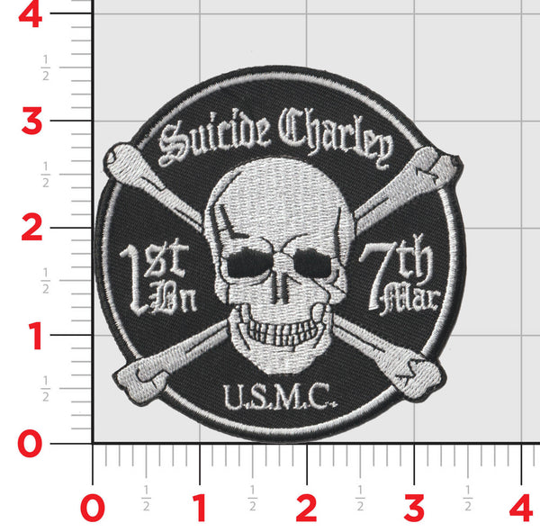 Officially Licensed USMC 1st Bn 7th Marines Suicide Charlie Patch