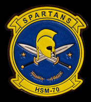 Officially Licensed US Navy HSM-70 Spartans Leather Patch