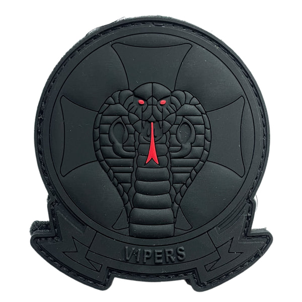 Officially Licensed USMC HMLA-169 VIPERS Blackout PVC Patch