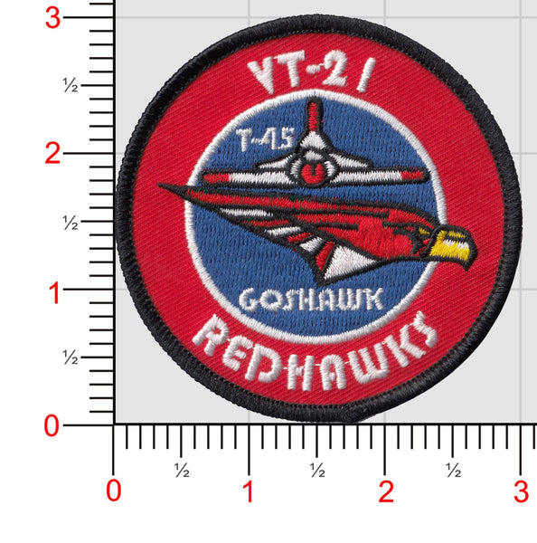 Official VT-21 Redhawks T-45 Goshawk Shoulder Patches