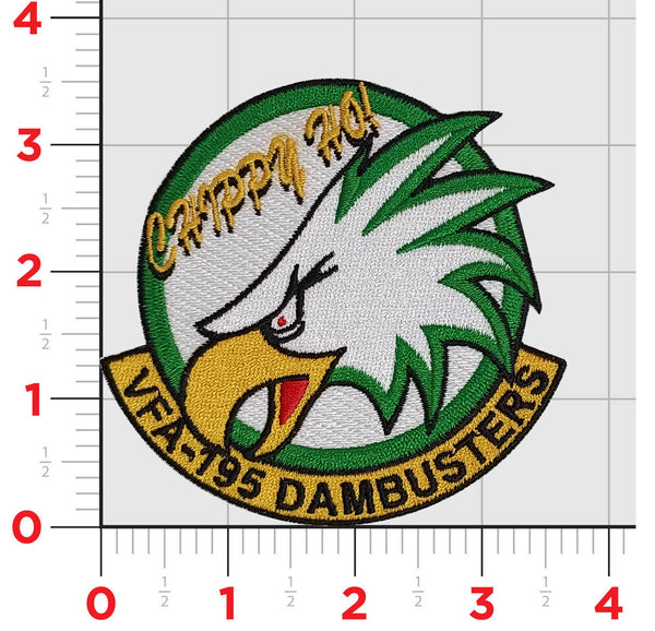 Official VFA-195 Dambusters Chippy Ho Shoulder Patch