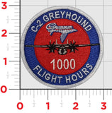 Official C-2 Greyhound Flight Hours shoulder patches