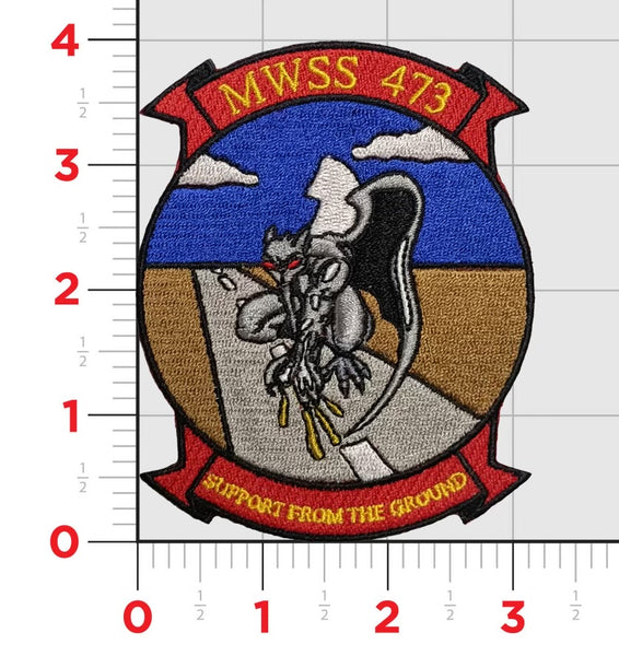 Officially Licensed USMC MWSS-473 Gargoyles Patch