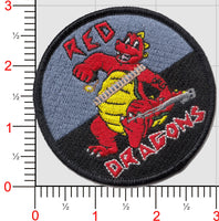 Official VMM-268 Red Dragons Gunner Patch