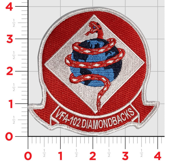 Officially Licensed US Navy VFA-102 Diamondbacks Squadron Patch