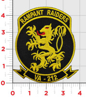 US Navy VA-212 Rampant Raiders Patch￼