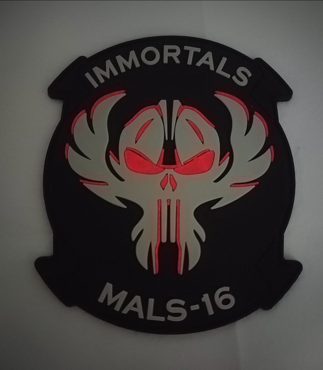 Official MALS-16 Immortals PVC Patch – MarinePatches.com - Custom ...