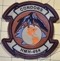 Officially Licensed USMC HMH-464 Condors Leather Patch