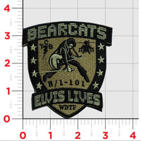 Official B/1-101 Bearcats Elvis Lives Patch