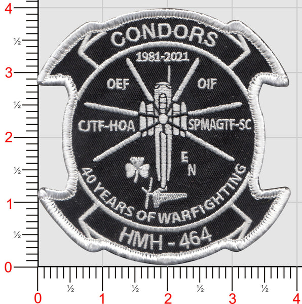 Official HMH-464 Condors 40th Anniversary Patch