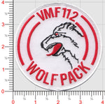 Officially Licensed USMC VMF-112 Wolf Pack Patch