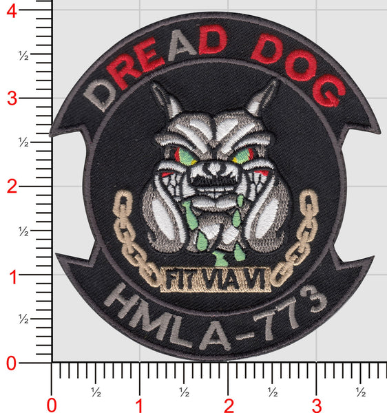 Official HMLA-773 Dread Dog Halloween Patch