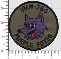 Officially Licensed USMC VMM-364 Purple Foxes Squadron Patches