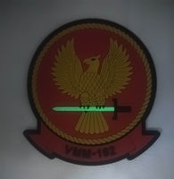 Officially Licensed USMC VMM-162 Golden Eagles PVC GITD Patch