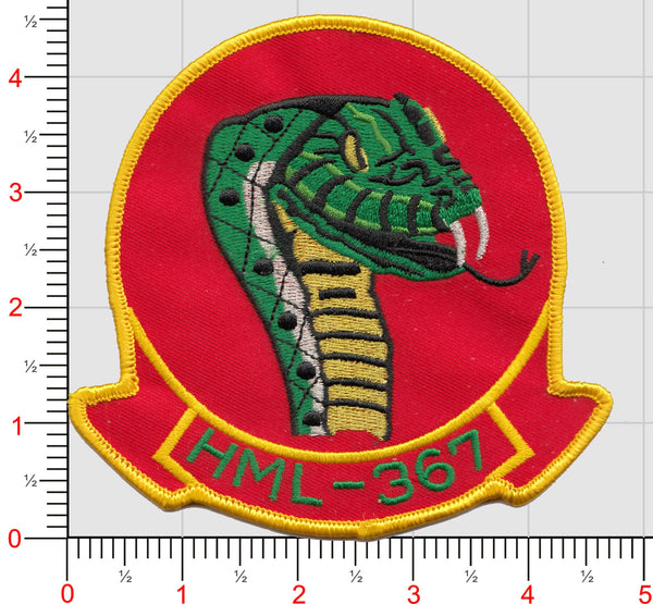 Officially Licensed HML-367 1968 Squadron patch