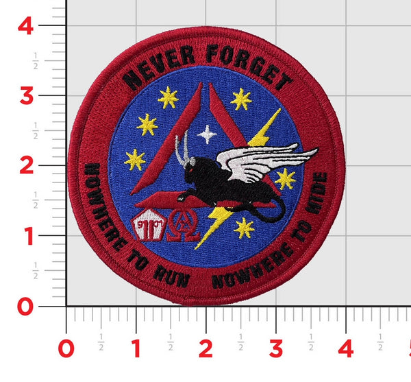 Official USAF 17th Attack Squadron Bulls 9/11 Tribute Memorial Patch