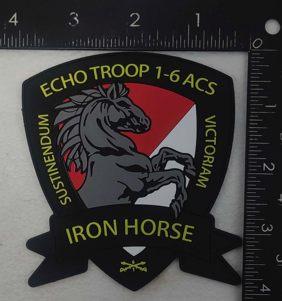 Official Echo Troop 1-6 Iron Horse Cavalry PVC Patch