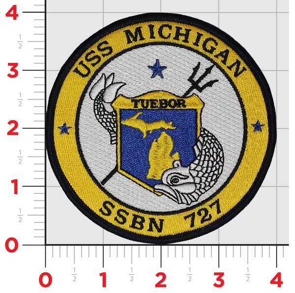 Officially Licensed USS Michigan SSBN-727 Patch
