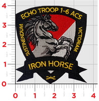 Official E Troop 1-6 Iron Horse Cavalry Patch